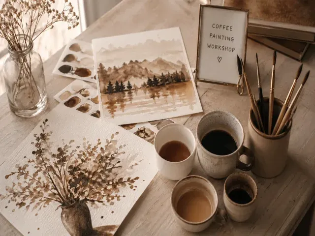 Brew & Brush : Coffee Painting